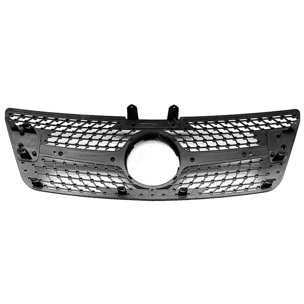 For Mercedes M-Class W164 Front Radiator Diamond Chrome Grille (2009–2012 ML320)