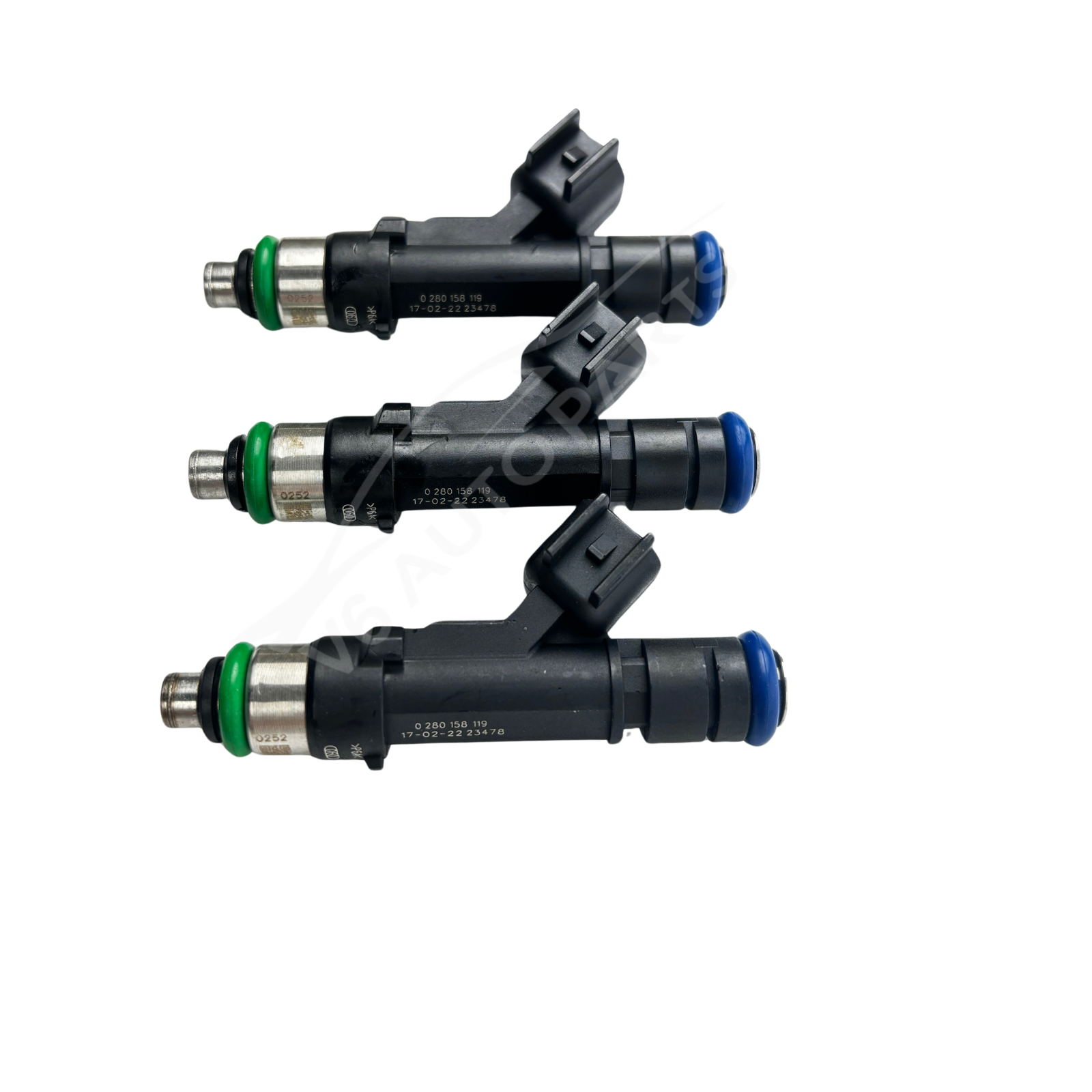 3 x 0280158119 New Fuel Injectors For 2007 TO 2010 Jeep Wrangler 3.8L 4dr 2dr Petrol #02801