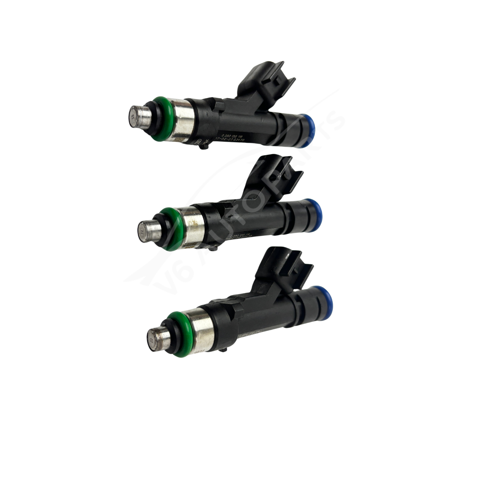 3 x 0280158119 New Fuel Injectors For 2007 TO 2010 Jeep Wrangler 3.8L 4dr 2dr Petrol #02801