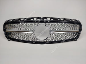 Front chrome grille for Mercedes A45 W176 Sport, resembling Mercedes Benz S Class design.