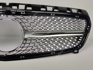 Chrome grille for Mercedes Benz A-Class 2012-2015 model.