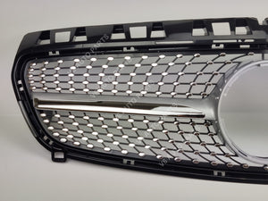 Chrome mesh front grille for Mercedes A-Class A180 2012-2015.
