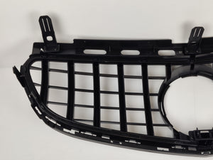 Black plastic grille for E500 E550 Front Bumper on a car.