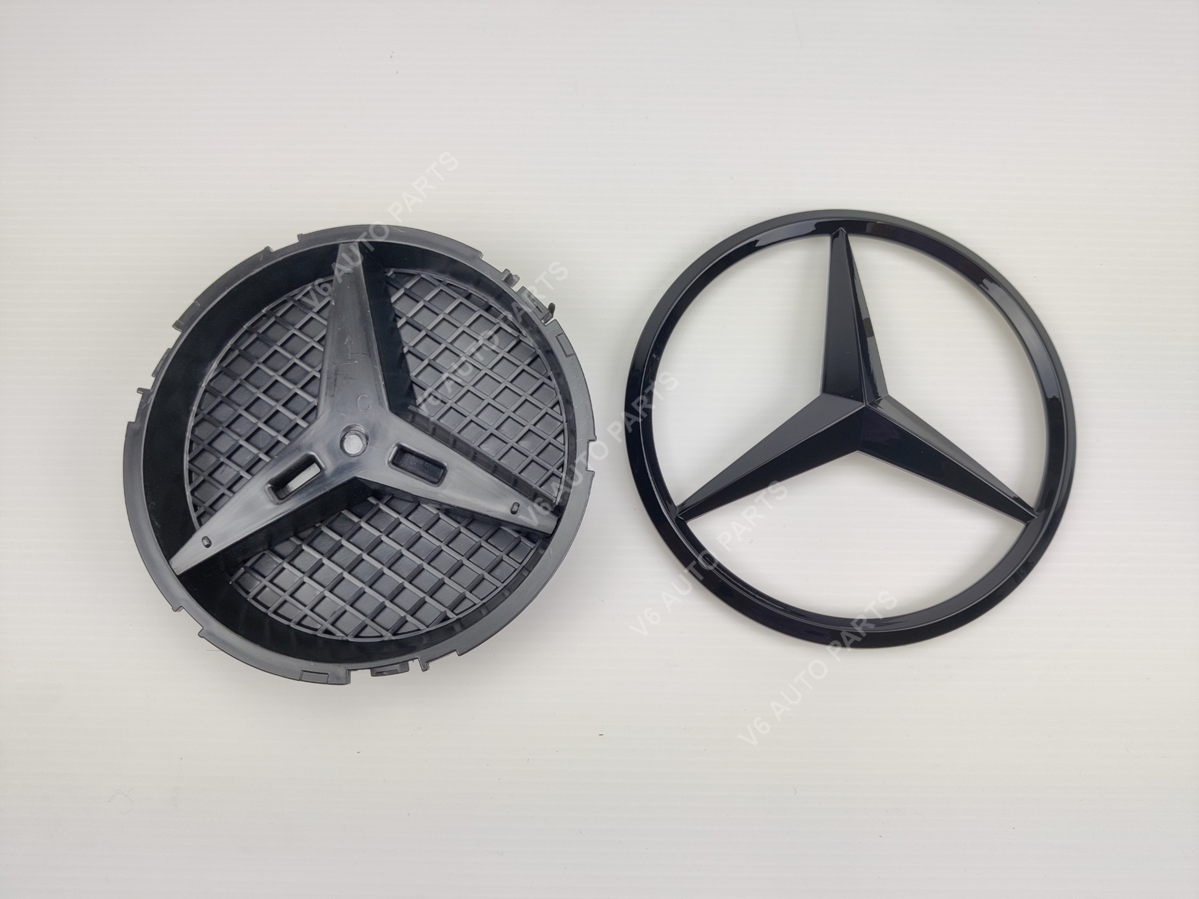 E1-B front grille black emblem badge for Mercedes E Class W212 facelift AMG E63.