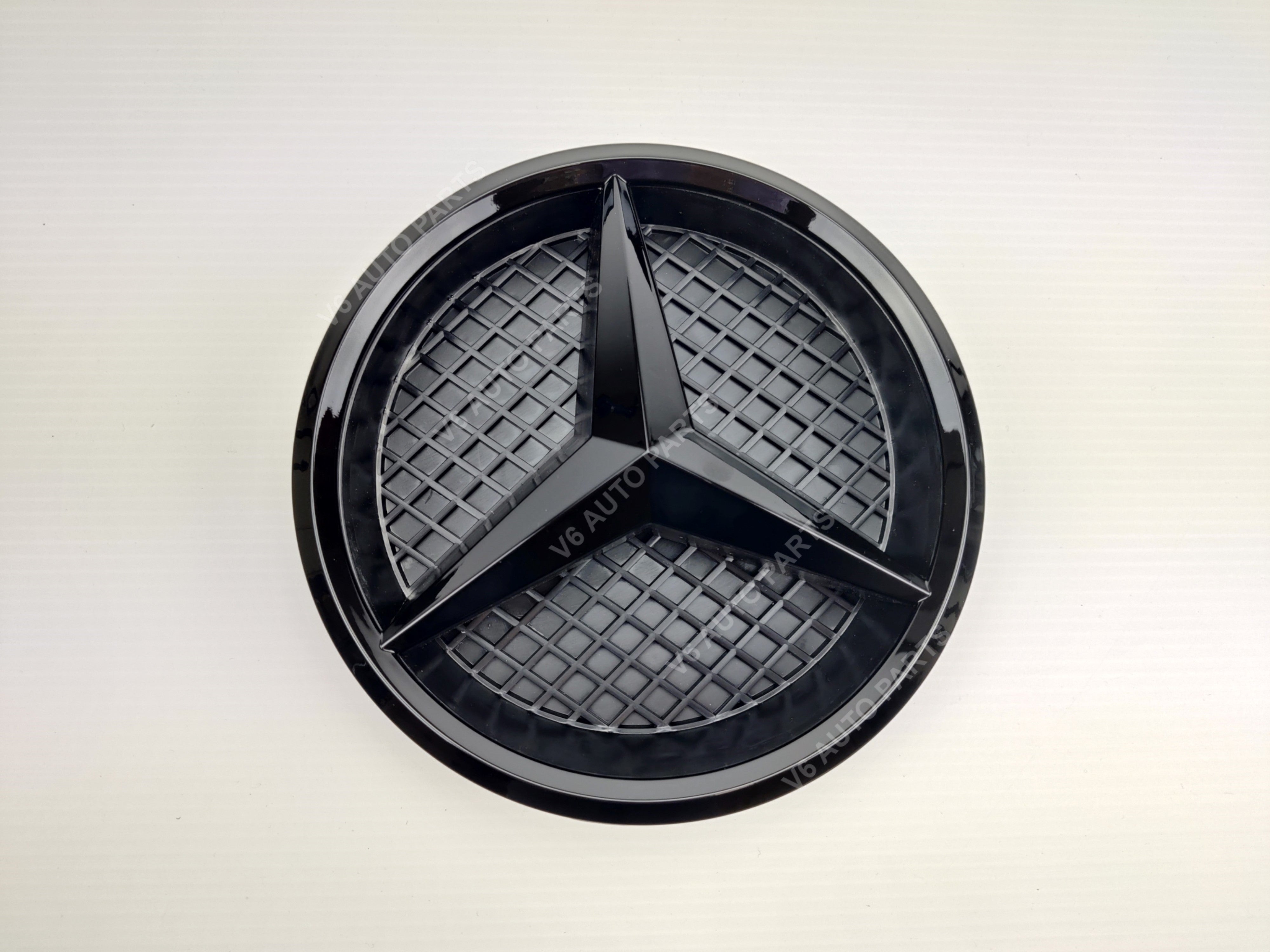 E1-B Front Grille Black Centre Emblem Badge for Mercedes Benz A B C CLA E GLA Class.