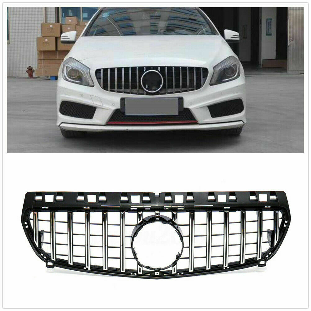 Front grille for Mercedes Benz A Class, 2012-2015 model.