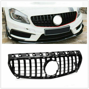 Front bumper grille for Mercedes Benz C Class, A250 AMG style replacement.