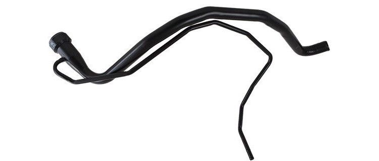 Black plastic handle for car, compatible with 2001-2007 Corolla E12 VVT-i petrol fuel tank filler neck pipe.