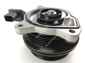 Air conditioning compressor in black and silver for VW Beetle 1.4 Petrol Convertible.