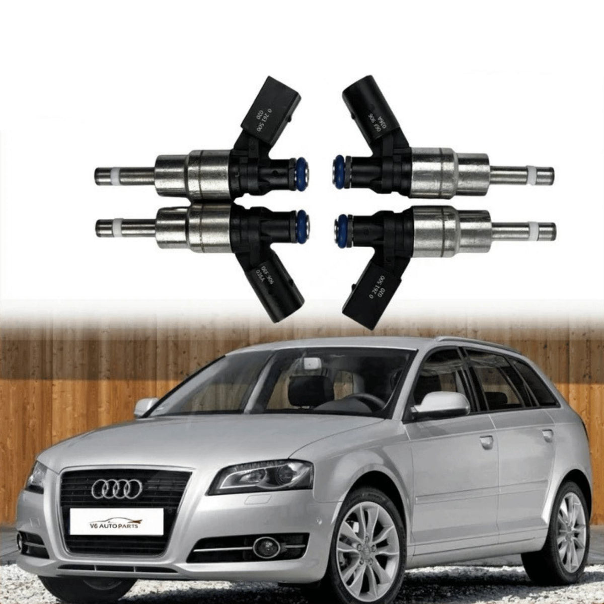 Image of Audi TT 8J3/8J9 fuel injector set of 4, part number 0261500020