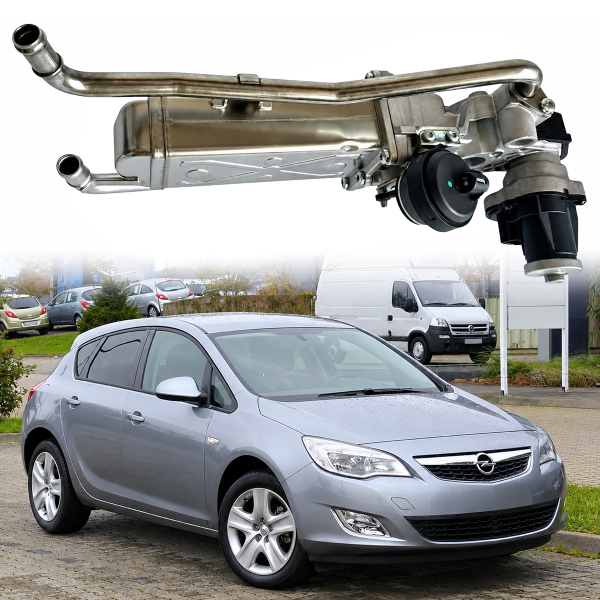 Image of EGR Valve Cooler 03P131512B for Skoda Fabia 1.2 TDI