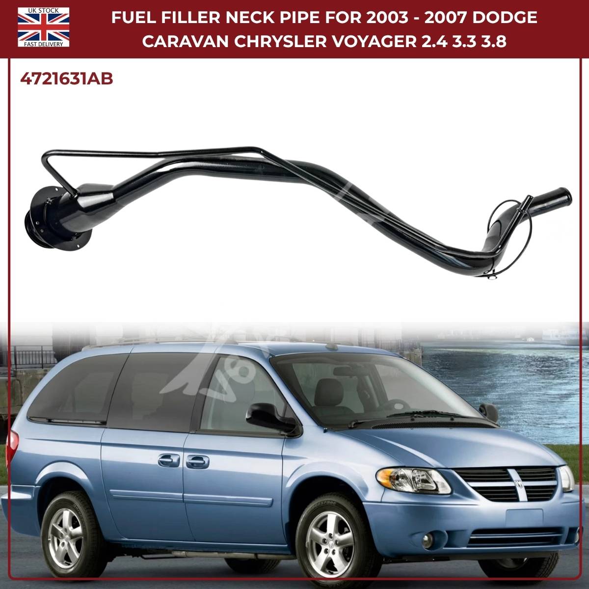 Fuel Filler Neck Pipe – Dodge Caravan & Chrysler Voyager (2003–2007) | OEM Ref 4721631AB
