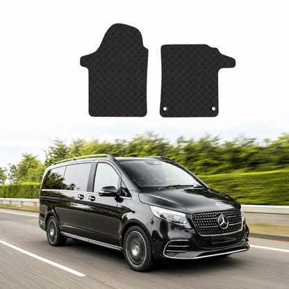 Image of Tailored Heavy-Duty Rubber Floor Mats for Mercedes Vito