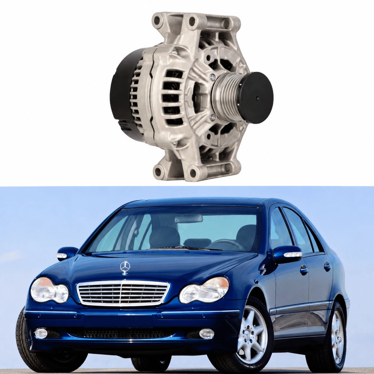 image of Mercedes-Benz C200 Diesel Engine Alternator 1997-2001 101546302