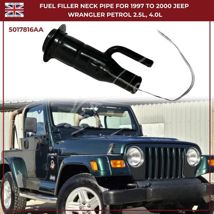 Fuel Tank Filler Neck Pipe 5017816AA – Fits Jeep Wrangler 1997–2000 2.5L & 4.0L Petrol (Mk2)