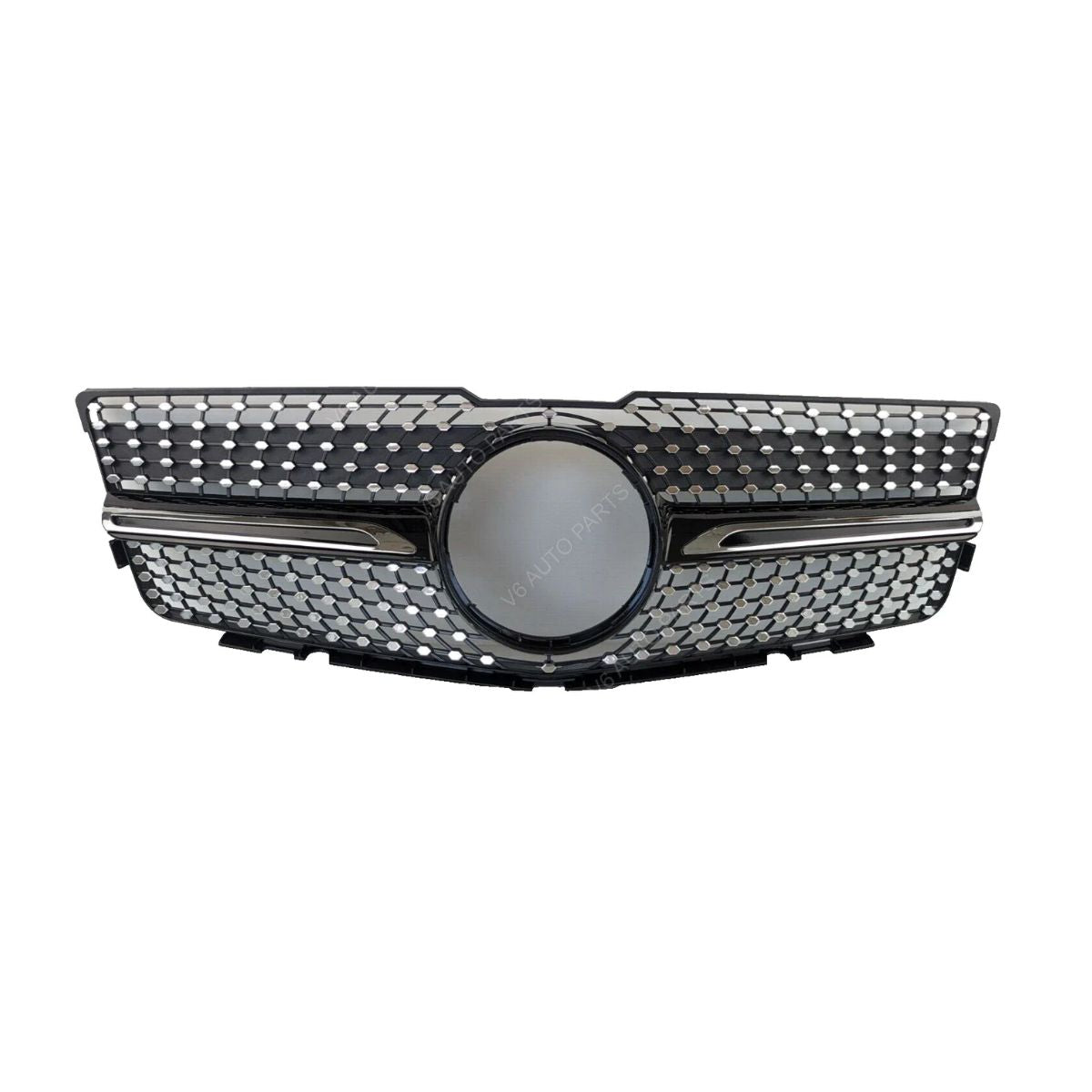 Schwarzer Frontstoßstangengrill für Mercedes Benz GLK-Klasse 2008–2012 X204 PreFacelift Sport
