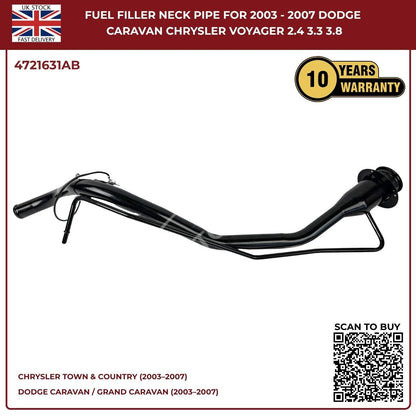 Fuel Filler Neck Pipe – Dodge Caravan & Chrysler Voyager (2003–2007) | OEM Ref 4721631AB
