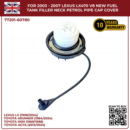 For 2003 - 2007 LEXUS Lx470 V8 New Fuel Tank Filler Neck Petrol Pipe Cap Cover