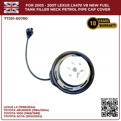 For 2003 - 2007 LEXUS Lx470 V8 New Fuel Tank Filler Neck Petrol Pipe Cap Cover
