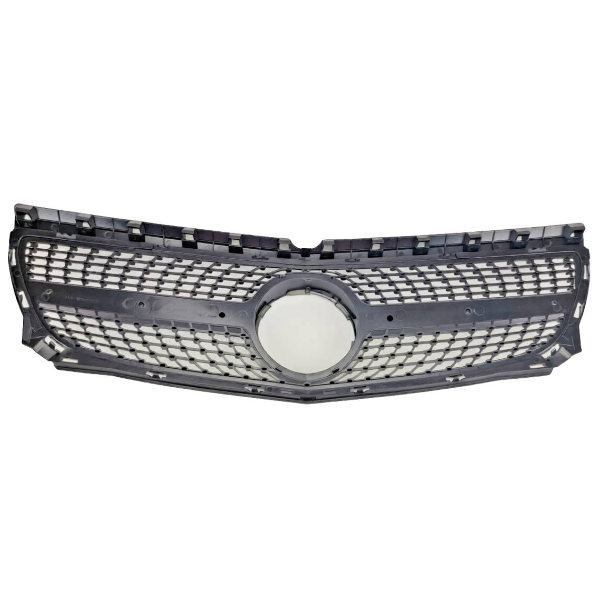 For Mercedes‑Benz B‑Class W246 B250 Front Radiator Diamond AMG‑Style Black Grille (2011–2014)