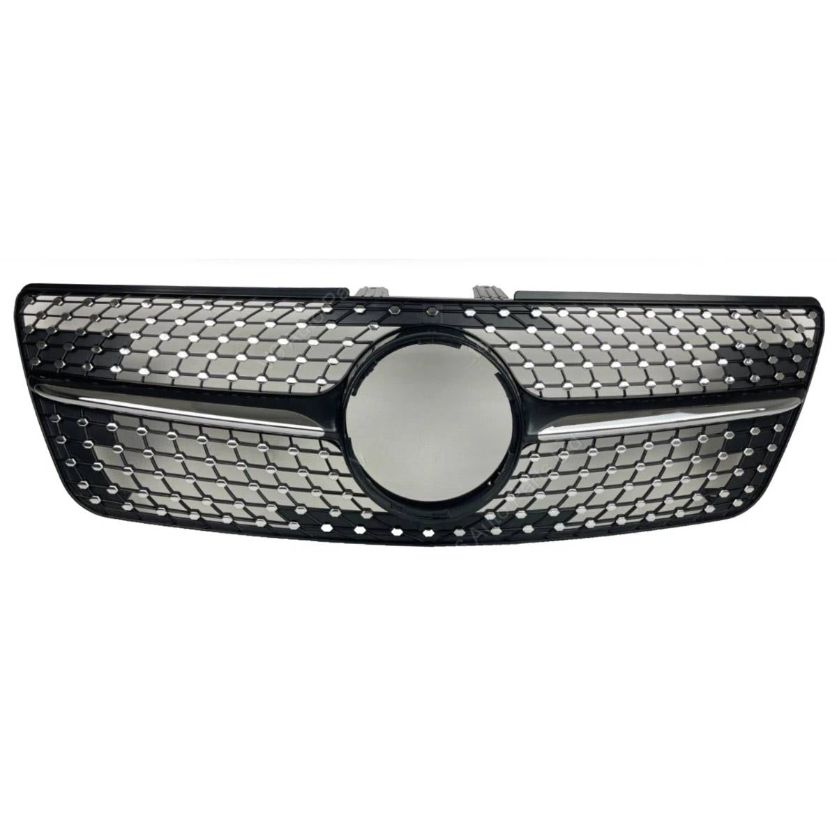 Front Bumper Diamond Black Grille – Fits Mercedes-Benz M-Class W164 (2009–2012 ML320)