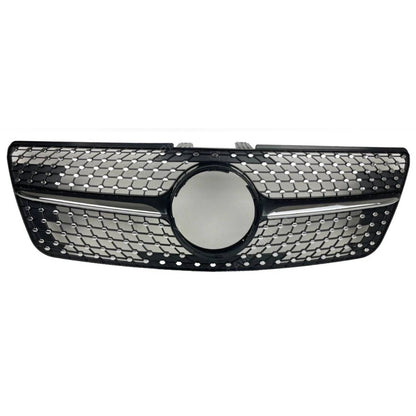 Front Bumper Diamond Black Grille – Fits Mercedes-Benz M-Class W164 (2009–2012 ML320)