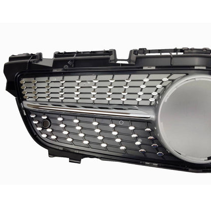 For Mercedes SLK R172 Diamond Chrome Grille (2011–2016 SLK55/SLK200 Pre-Facelift)