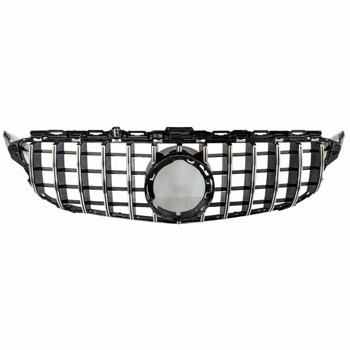 Front Radiator Panamericana Chrome Grille – Mercedes C‑Class A205 C300 C180d C43 GTR (2018–2020)