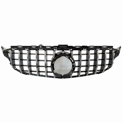 Front Radiator Panamericana Chrome Grille – Mercedes C‑Class A205 C300 C180d C43 GTR (2018–2020)
