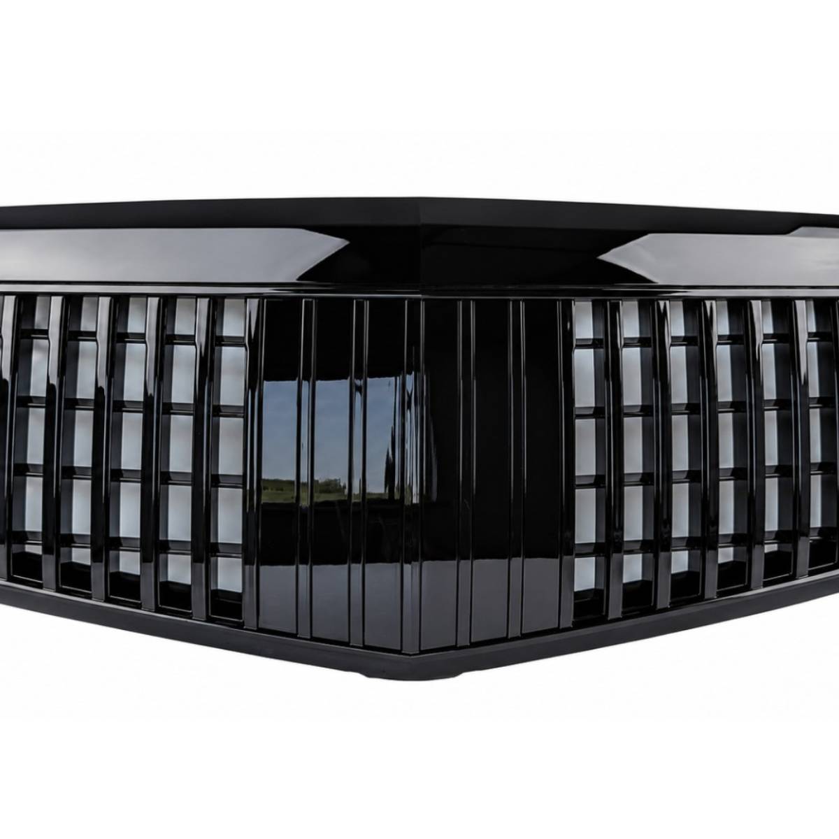 Maybach Style Front Radiator Grille – Gloss Black | Mercedes S‑Class W221 (2009–2013, S65 S400)