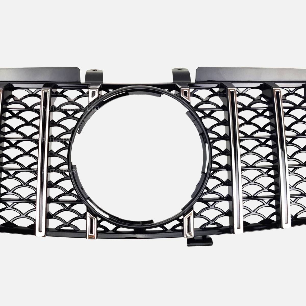 For Mercedes W164 ML-Class Front Bumper Chrome Sport Grille (2005–2008, ML550)