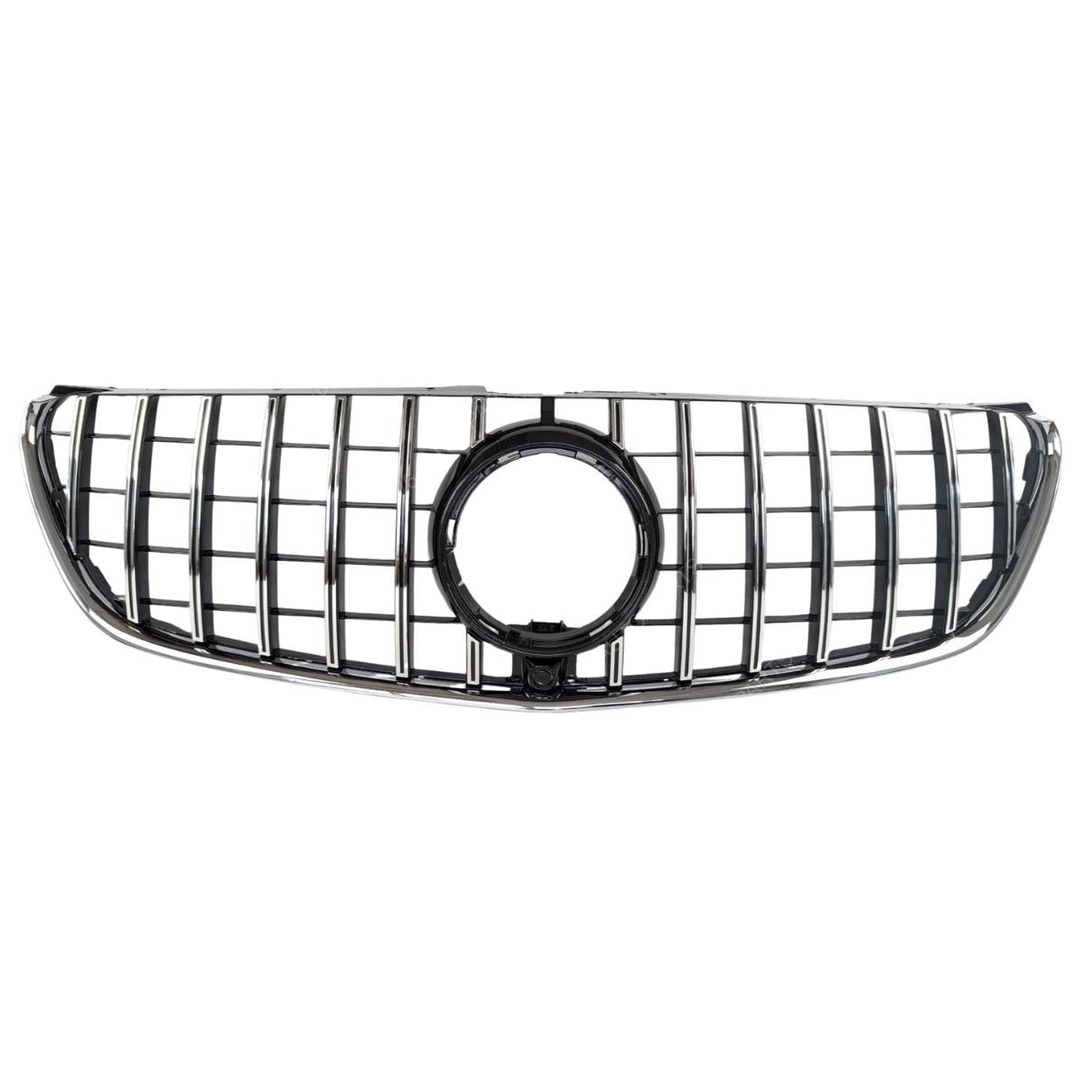 For Mercedes V-Class V250/V260 GT Grille – Black Slats Chrome Panamericana (2015–2023)