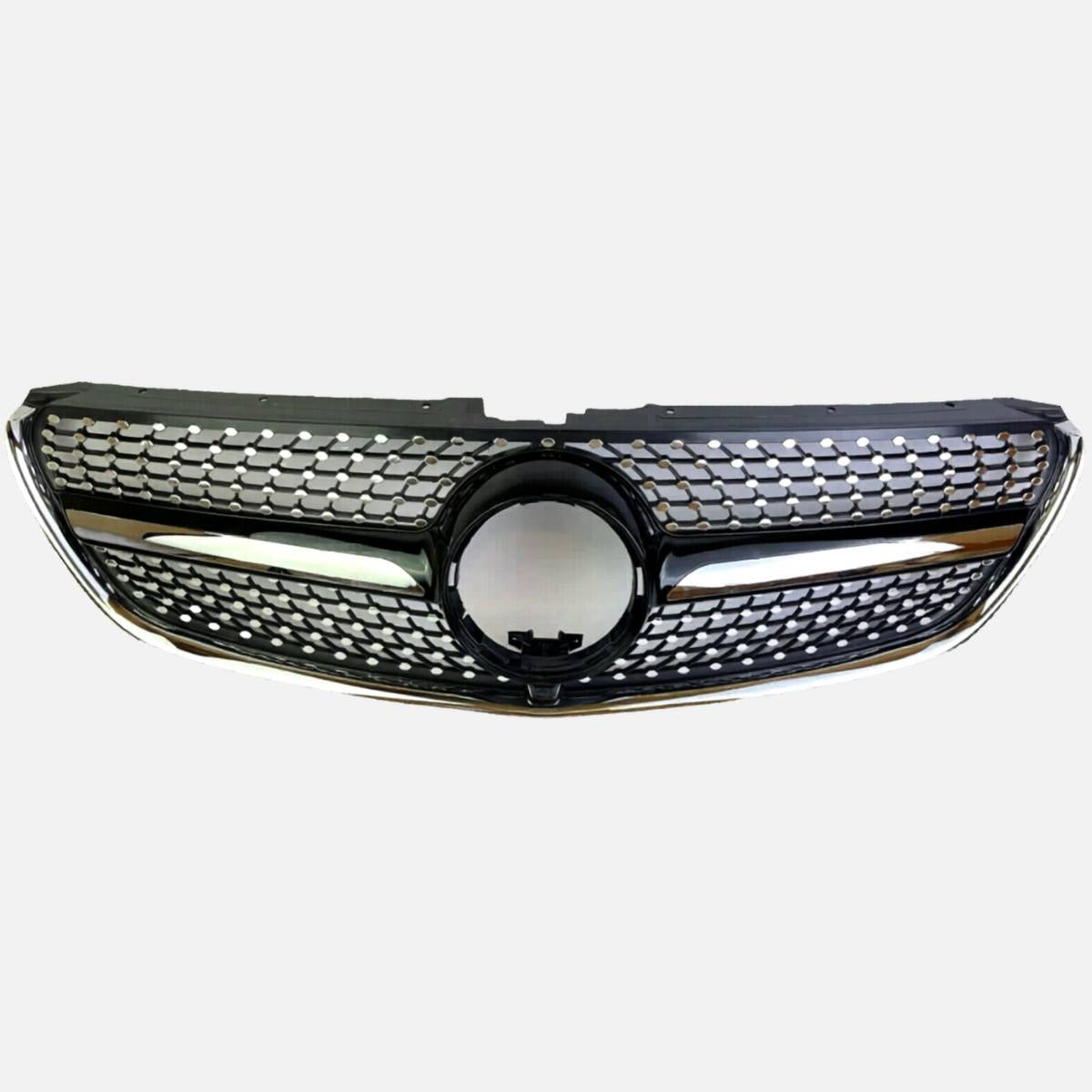 For Mercedes V-Class W447 V250 220 MPV Compatible front Bumper Diamond Black Grille 2015-22