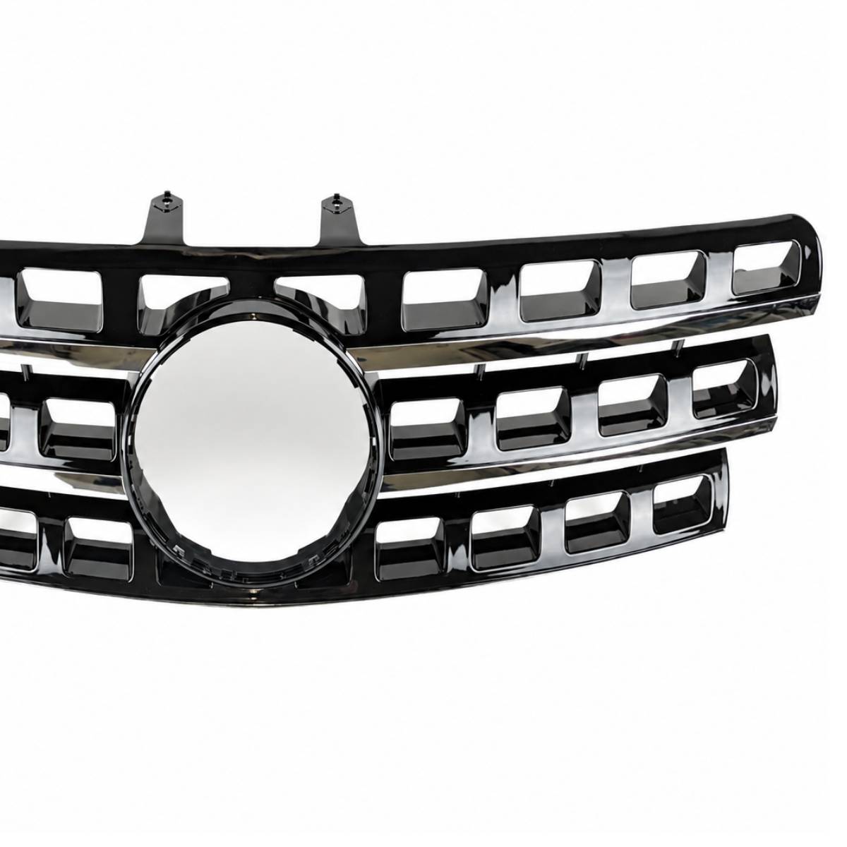 For Mercedes M‑Class W164 Front Radiator Black Grille (2009–2012 ML300, ML430)
