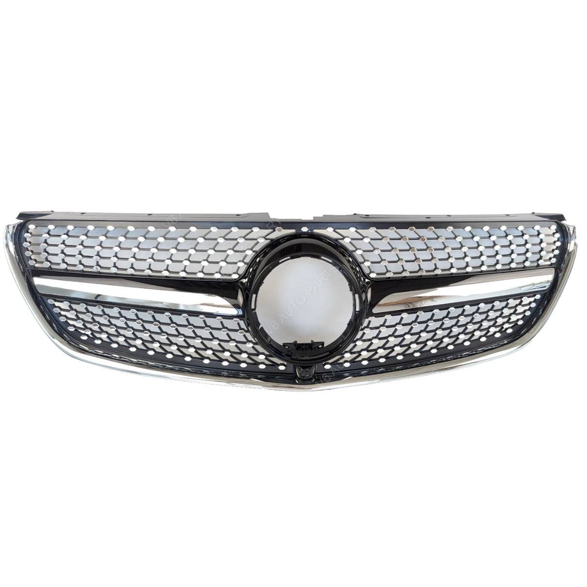 For Mercedes V-Class W447 V250 220 MPV Compatible front Bumper Diamond Black Grille 2015-22