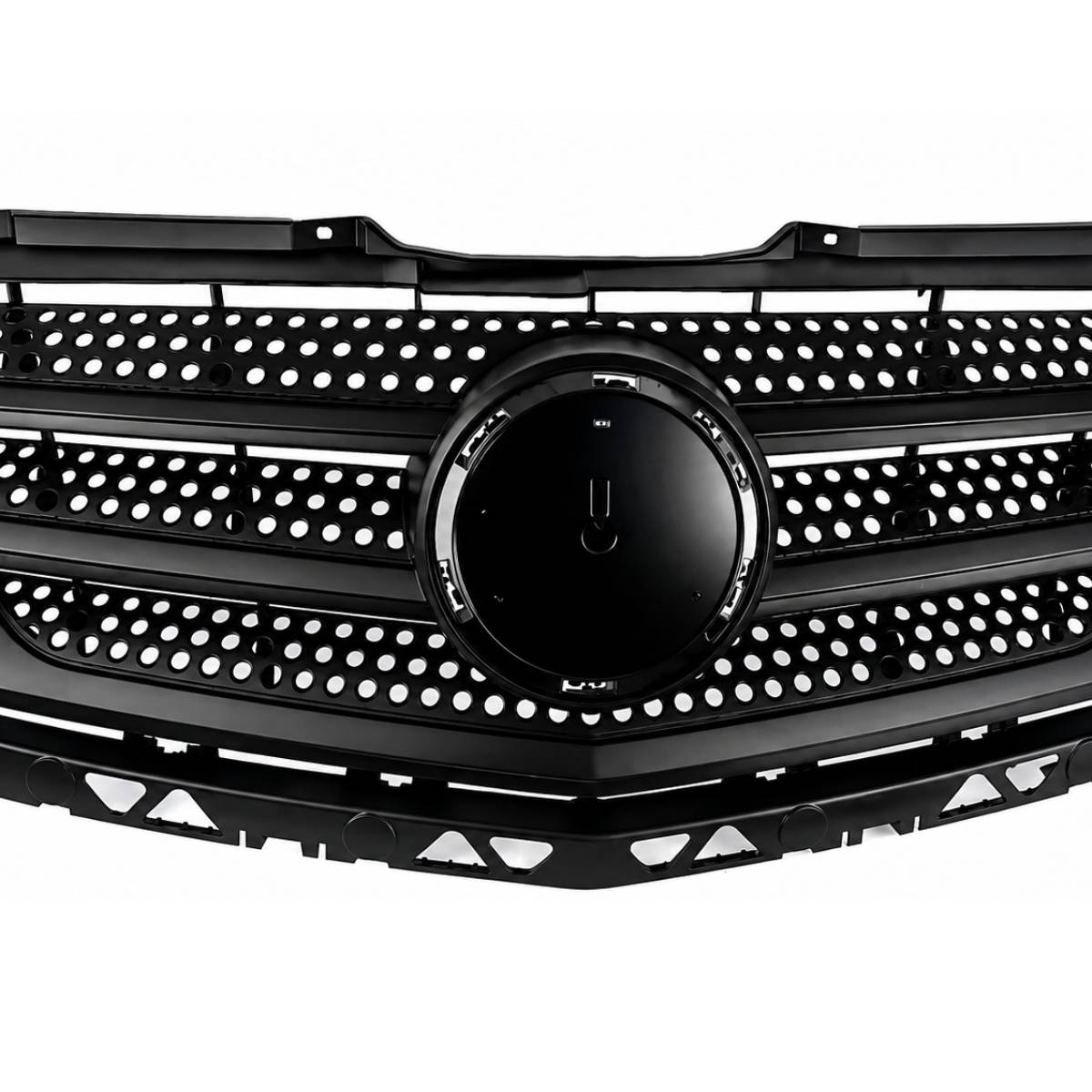 Front Bumper Radiator Grille for Mercedes-Benz Sprinter W906 319 CDI Van / Bus / Chassis Cab (2013–2017 Facelift) – Black, No Emblem