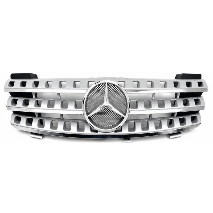 Front Bumper Chrome Grille – Mercedes M-Class W164 (2005–2008) ML500 ML550