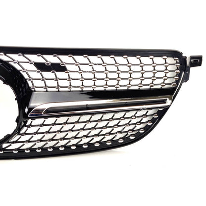 Front Radiator AMG Diamond Style Black on Chrome Fin Grille – Fits Mercedes-Benz GLE-Class W292/C292 (2015–2018)