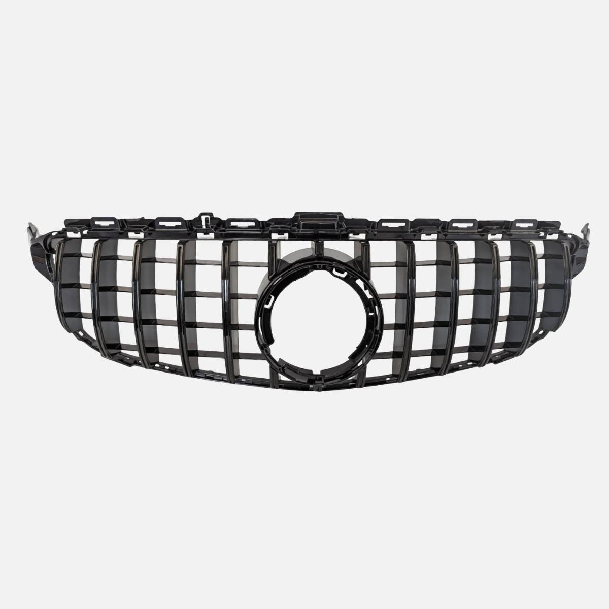 Front Bumper Panamericana Gloss Black Grille – Mercedes C‑Class S205 (2018–2020 C43 AMG)