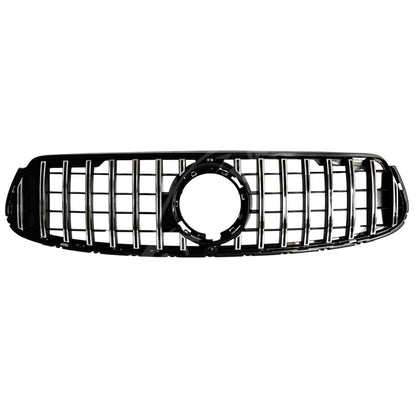 Front Bumper Chrome Slats GT Sport Grille | Fits 2019–2023 Mercedes-Benz GLC-Class W253/C253 Coupe GLC300 & GLC43 (Facelift)