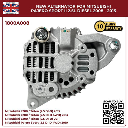 1800A008 Alternator – Mitsubishi L200 2008–2015 / Pajero Sport II 2.5L Diesel
