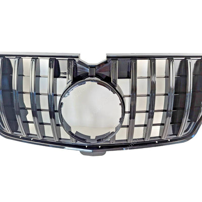 For Mercedes-Benz GL-Class X164 Front Bumper GT Panamericana Grille – Gloss Black (2009–2013)