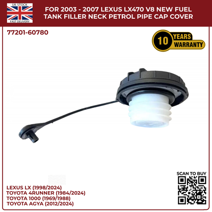For 2003 - 2007 LEXUS Lx470 V8 New Fuel Tank Filler Neck Petrol Pipe Cap Cover