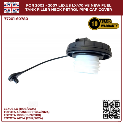 For 2003 - 2007 LEXUS Lx470 V8 New Fuel Tank Filler Neck Petrol Pipe Cap Cover