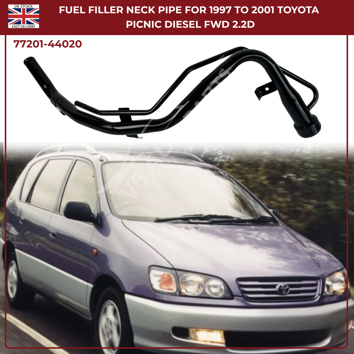 Toyota Picnic Fuel Tank Filler Neck Pipe – Diesel MPV 1997–2001 | Part 77201-44020