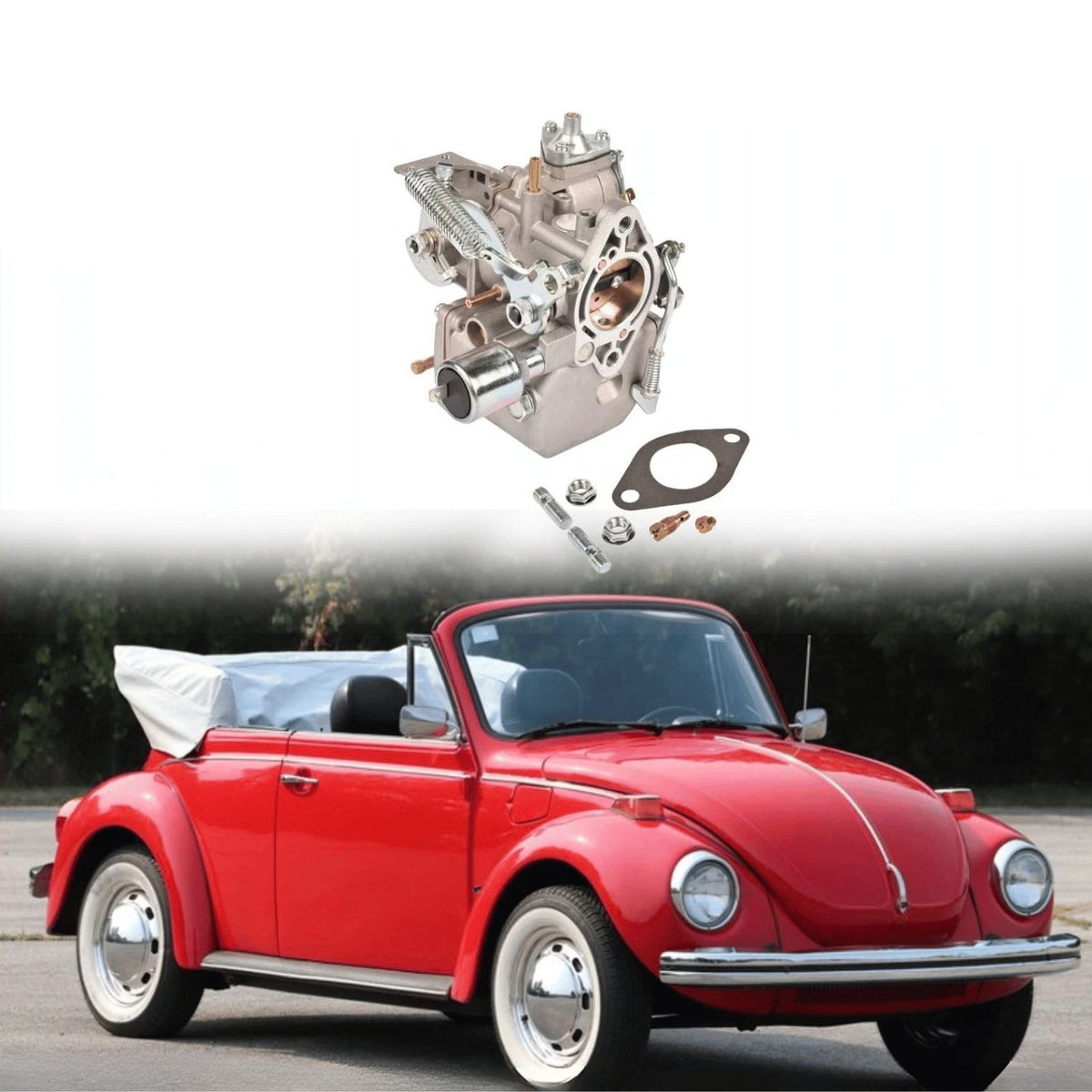 image of 34 PICT-3 Carburetor Kit for Volkswagen Beetle 113129031K