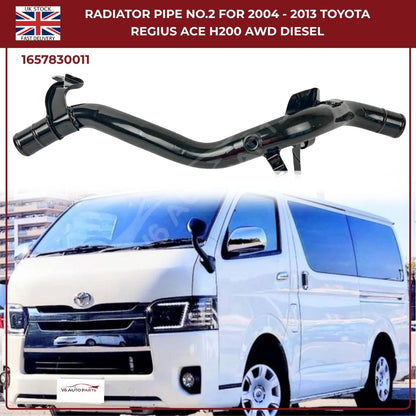 Toyota Hiace Radiator Pipe No.2 (2004–2013, Diesel 2.5L / 3.0L) – Direct Fit Replacement | Part No. 1657830011