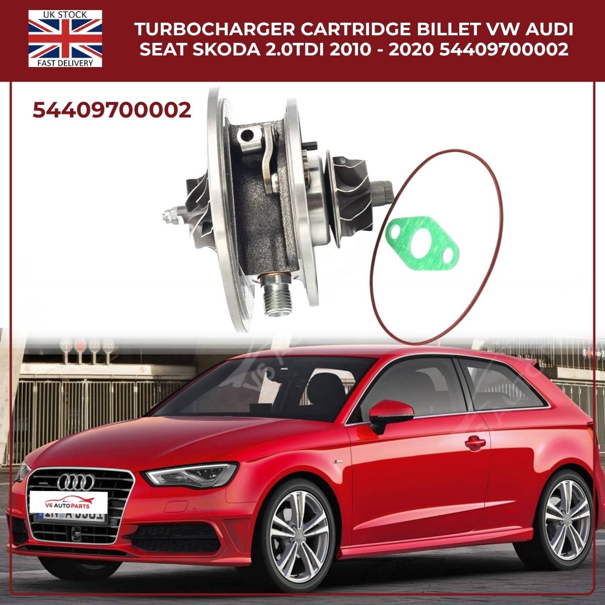 Turbocharger Cartridge Billet – Audi VW SEAT Skoda 2.0 TDI (2010–2020) | OEM 54409700002