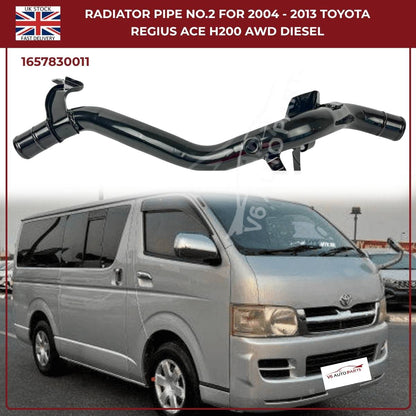 Toyota Hiace Radiator Pipe No.2 (2004–2013, Diesel 2.5L / 3.0L) – Direct Fit Replacement | Part No. 1657830011