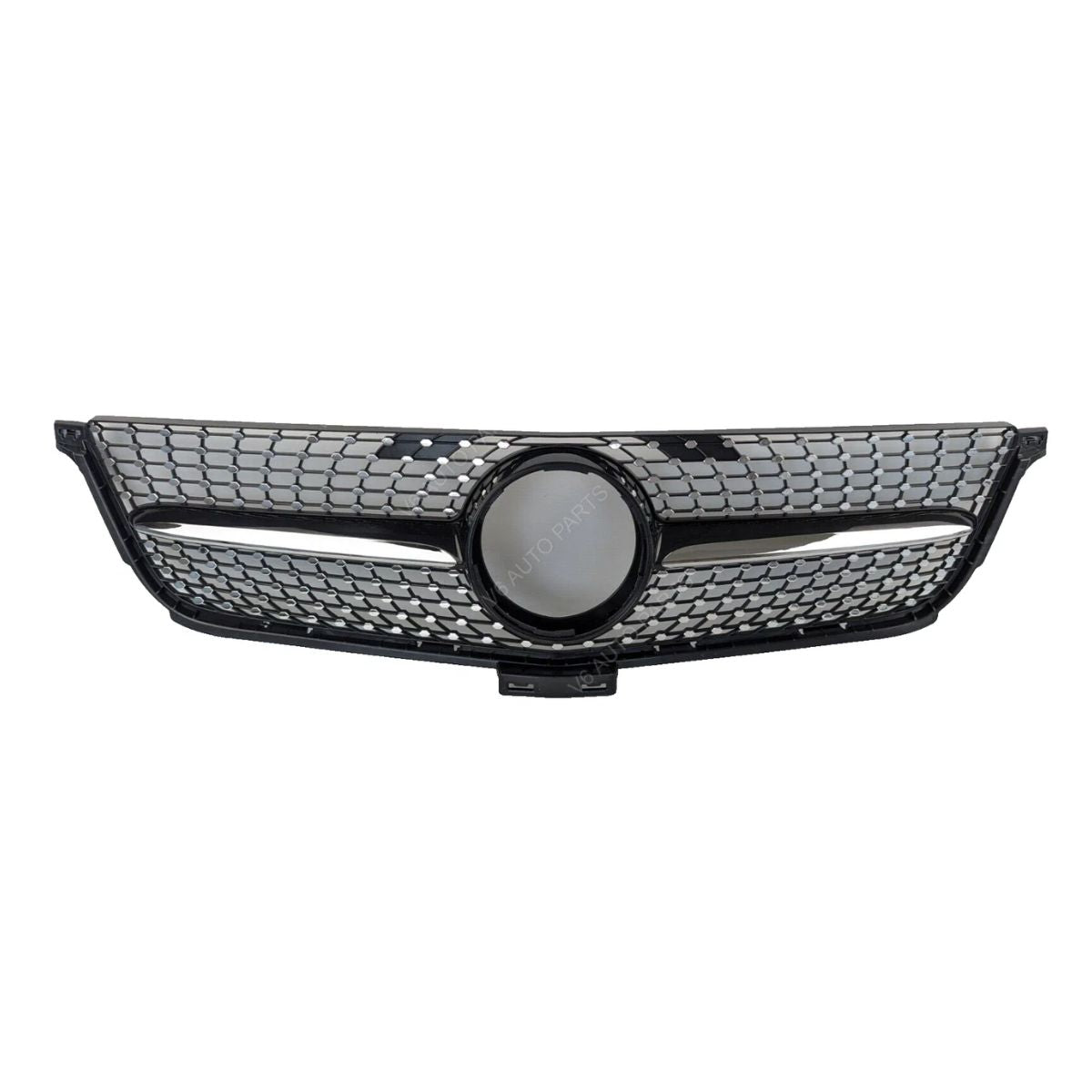 116B Kühlergrill vorne für Benz X166 M-Klasse 2012–2015, Diamant ML63, Schwarz 